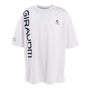 ジローム（GIRAUDM）（メンズ）半袖Tシャツ メンズ ドライ プリントメッシュTLF CT2S3332-TR863-DGSD WHT
