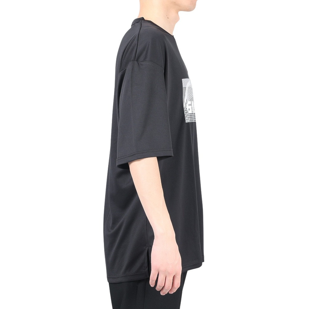 ジローム（GIRAUDM）（メンズ）半袖Tシャツ メンズ ドライプリントメッシュTシャツ CT2S3333-TR863-DGSD BLK