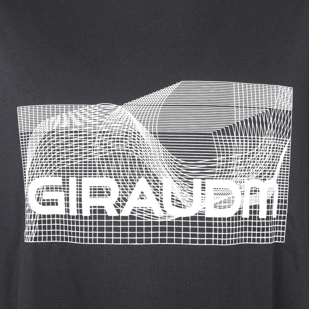 ジローム（GIRAUDM）（メンズ）半袖Tシャツ メンズ ドライプリントメッシュTシャツ CT2S3333-TR863-DGSD BLK
