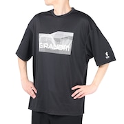 ジローム（GIRAUDM）（メンズ）半袖Tシャツ メンズ ドライプリントメッシュTシャツ CT2S3333-TR863-DGSD BLK