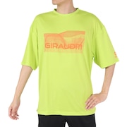 ジローム（GIRAUDM）（メンズ）半袖Tシャツ メンズドライ プリントメッシュTシャツ CT2S3333-TR863-DGSD FGRN