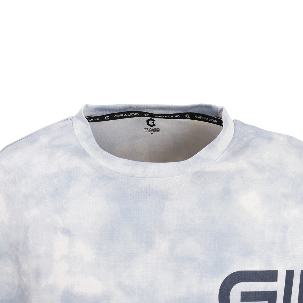 ジローム（GIRAUDM）（メンズ）ドライ 速乾 UV クール ドライプラスクール プリントメッシュTシャツ CT2S3334-TR863-DGSD BLU