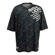 ジローム（GIRAUDM）（メンズ）半袖Tシャツ メンズ ドライ プリントメッシュ CT2S3335-TR863-DGSD BLK