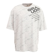 ジローム（GIRAUDM）（メンズ）半袖Tシャツ メンズ プリントメッシュTシャツ CT2S3335-TR863-DGSD WHT