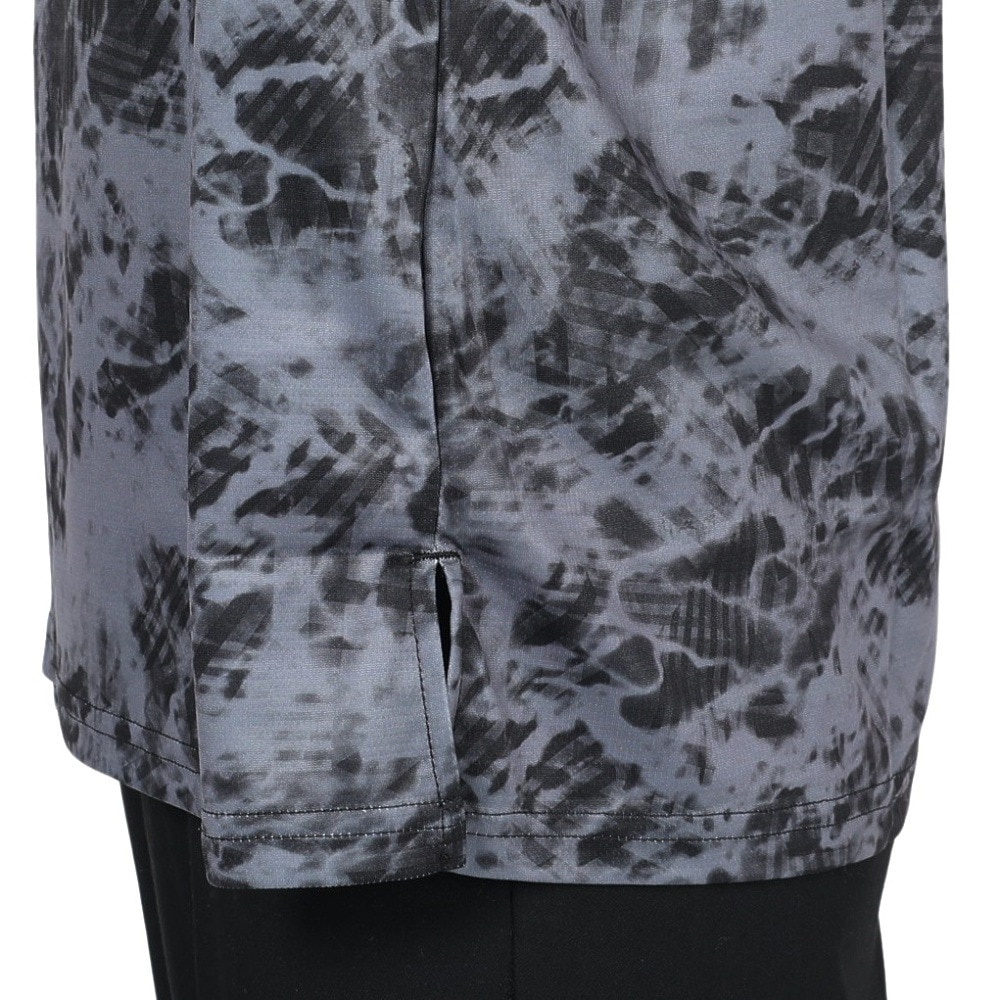 ジローム（GIRAUDM）（メンズ）半袖Tシャツ メンズドライ プリントメッシュTLF CT2S3336-TR863-DGSD BLK