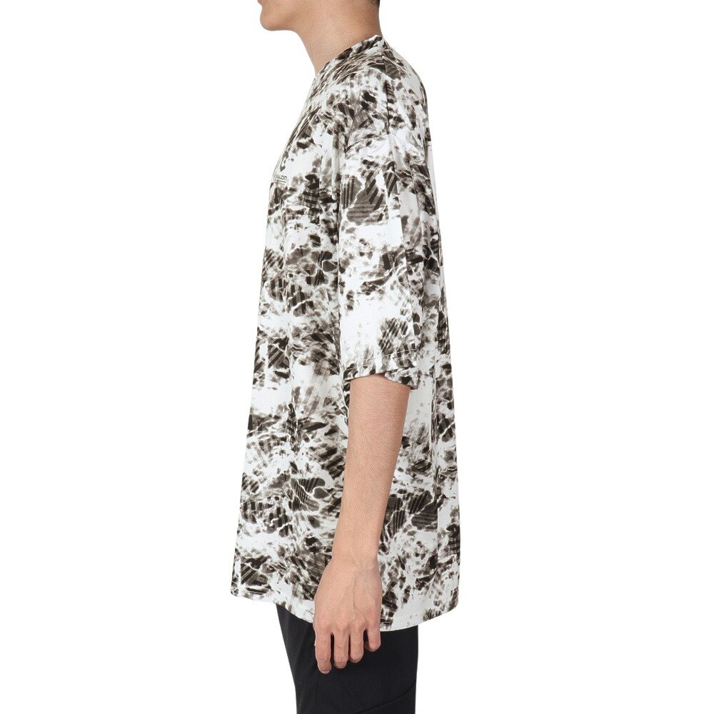 ジローム（GIRAUDM）（メンズ）半袖Tシャツ メンズ ドライ プリントメッシュTシャツ CT2S3336-TR863-DGSD WHT★★★