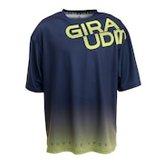 ジローム（GIRAUDM）（メンズ）半袖Tシャツ メンズ ドライ プリントメッシュ CT2S3337-TR863-DGSD NVY