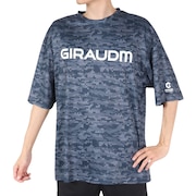 ジローム（GIRAUDM）（メンズ）半袖Tシャツ メンズ プリントメッシュTシャツ CT2S3338-TR863-DGSD NVY