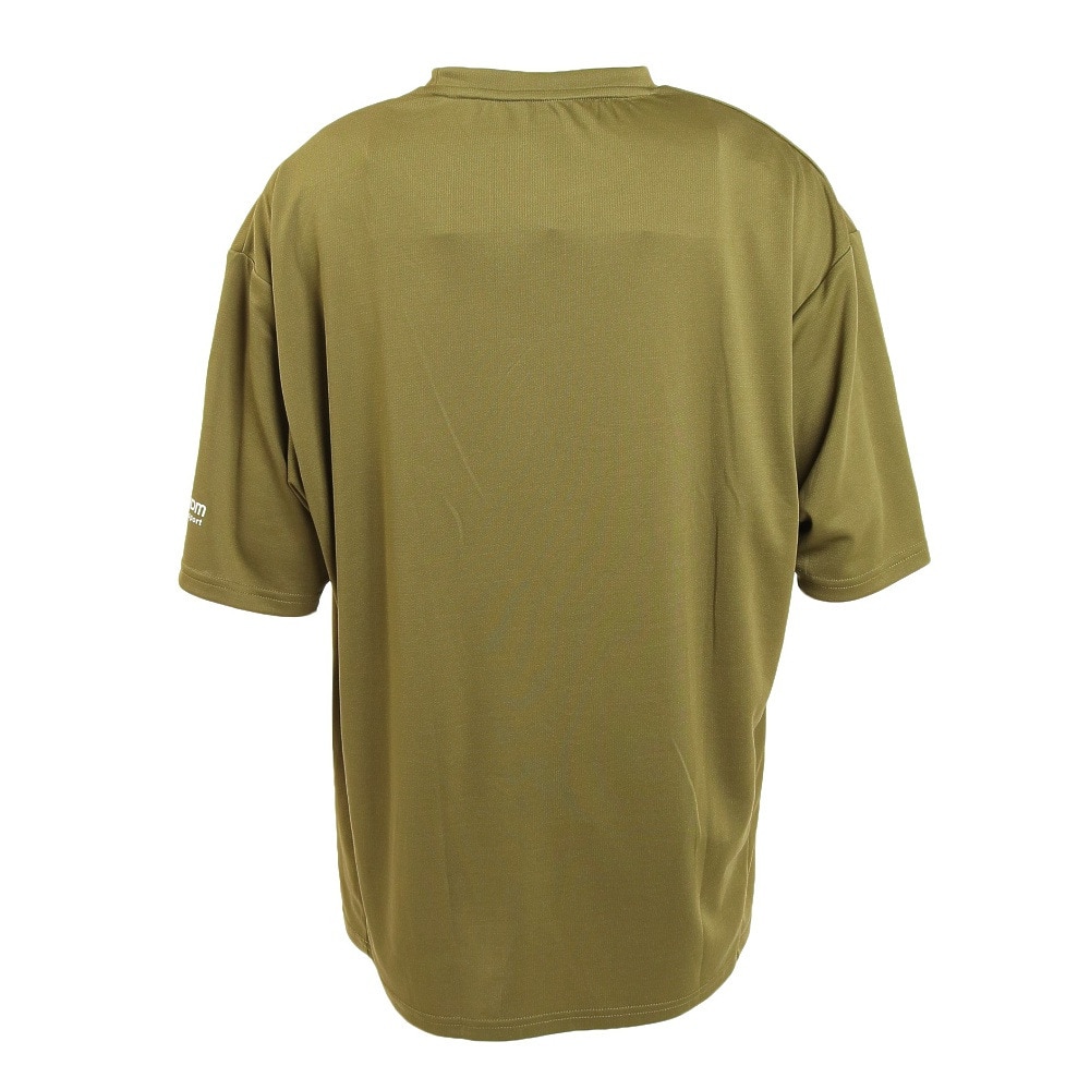 ジローム（GIRAUDM）（メンズ）半袖Tシャツ メンズ プリントメッシュTシャツ CT2S3341-TR863-DGSD OLIVE