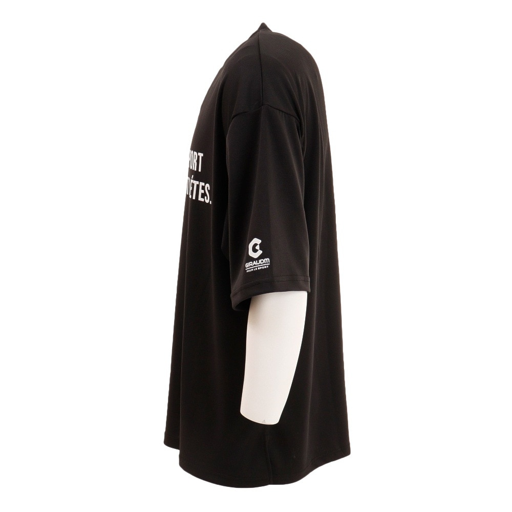 ジローム（GIRAUDM）（メンズ）半袖Tシャツ メンズ UV ドライプラスクール プリント CT2S3344-TR863-DGSD BLK