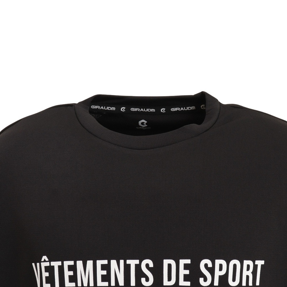 ジローム（GIRAUDM）（メンズ）半袖Tシャツ メンズ UV ドライプラスクール プリント CT2S3344-TR863-DGSD BLK