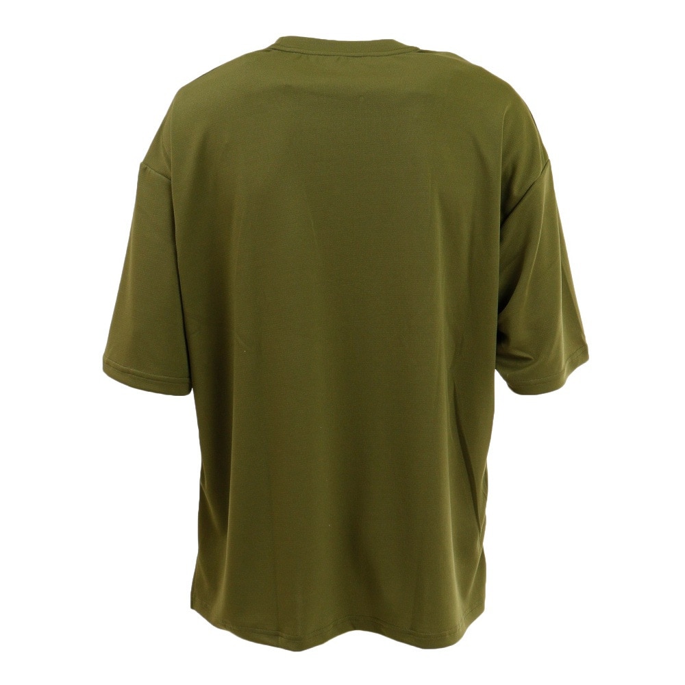 ジローム（GIRAUDM）（メンズ）半袖Tシャツ メンズ プリントメッシュTシャツ CT2S3344-TR863-DGSD OLIVE