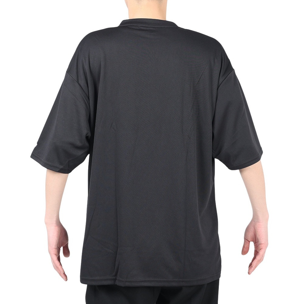 ジローム（GIRAUDM）（メンズ）半袖Tシャツ メンズ ドライ プリントメッシュTシャツ CT2S3346-TR863-DGSD BLK