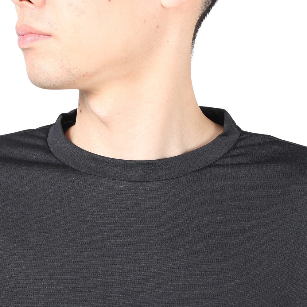 ジローム（GIRAUDM）（メンズ）半袖Tシャツ メンズ ドライ プリントメッシュTシャツ CT2S3346-TR863-DGSD BLK