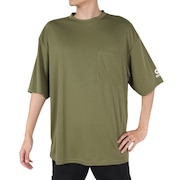 ジローム（GIRAUDM）（メンズ）半袖Tシャツ メンズ プリントメッシュTシャツ CT2S3346-TR863-DGSD OLIVE