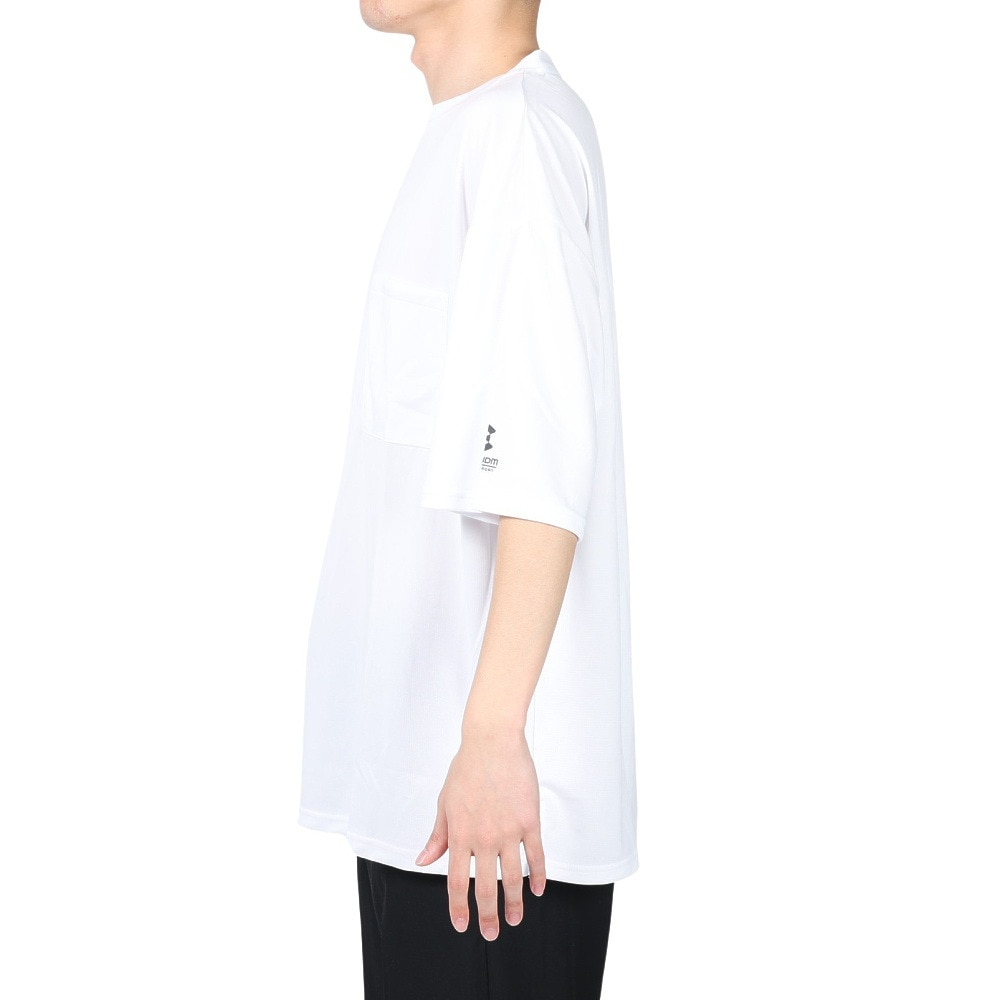 ジローム（GIRAUDM）（メンズ）半袖Tシャツ メンズ 白 ドライ プリント半袖Tシャツ CT2S3346-TR863-DGSD WHT
