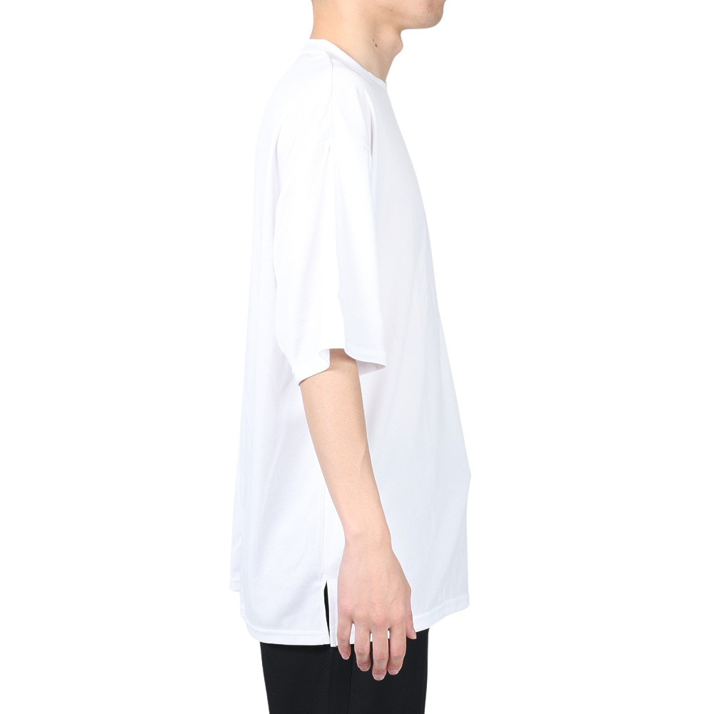 ジローム（GIRAUDM）（メンズ）半袖Tシャツ メンズ 白 ドライ プリント半袖Tシャツ CT2S3346-TR863-DGSD WHT