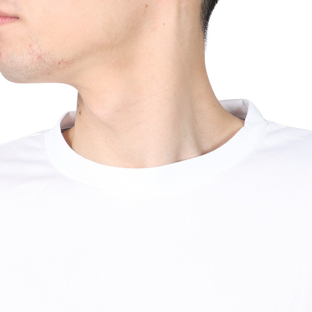 ジローム（GIRAUDM）（メンズ）半袖Tシャツ メンズ 白 ドライ プリント半袖Tシャツ CT2S3346-TR863-DGSD WHT