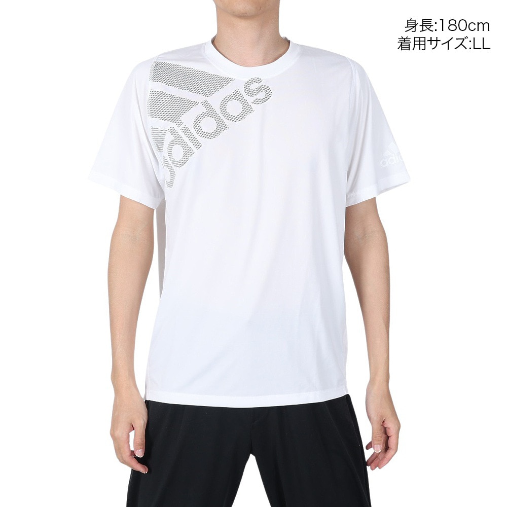 アディダス（adidas）（メンズ）FreeLift バッジ オブ スポーツ グラフィック 半袖Tシャツ FSF86-DV1313