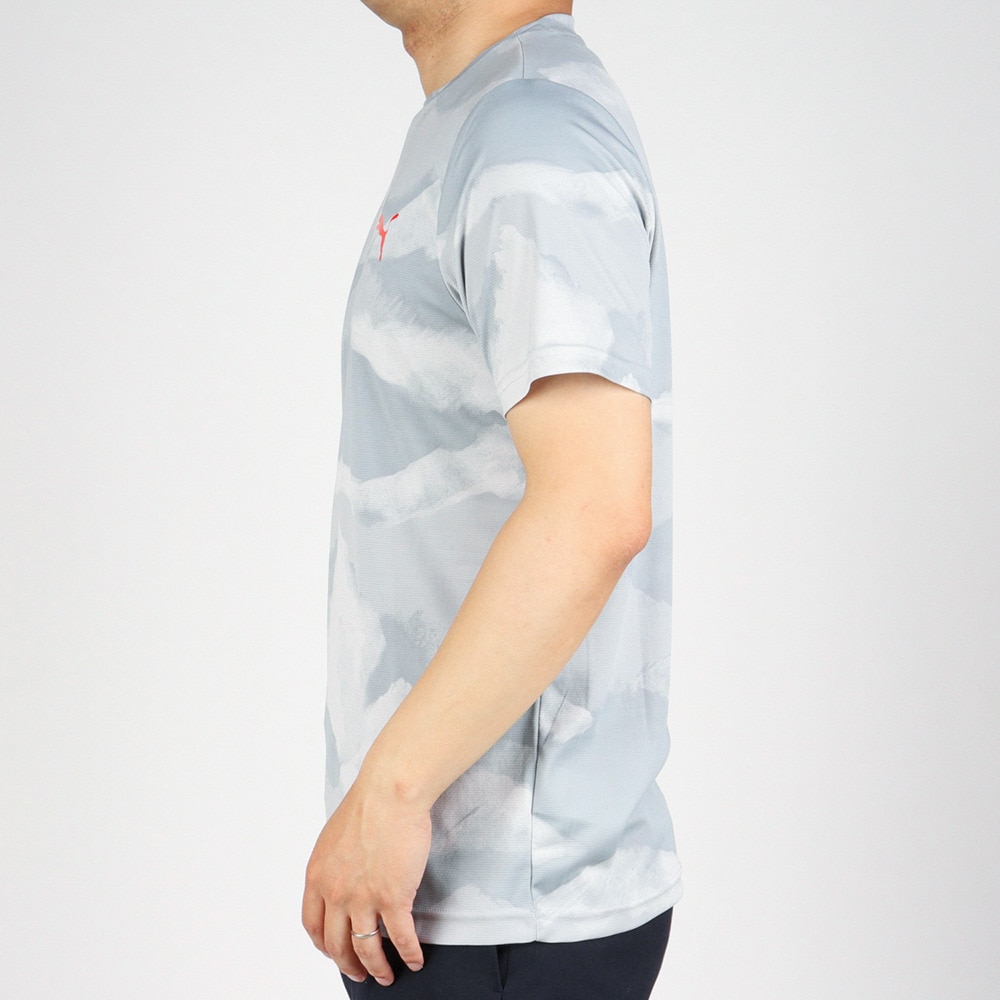 プーマ（PUMA）（メンズ）半袖Tシャツ メンズ ドライ 速乾 ドライプラス AOP 522289 19 GRY★★★