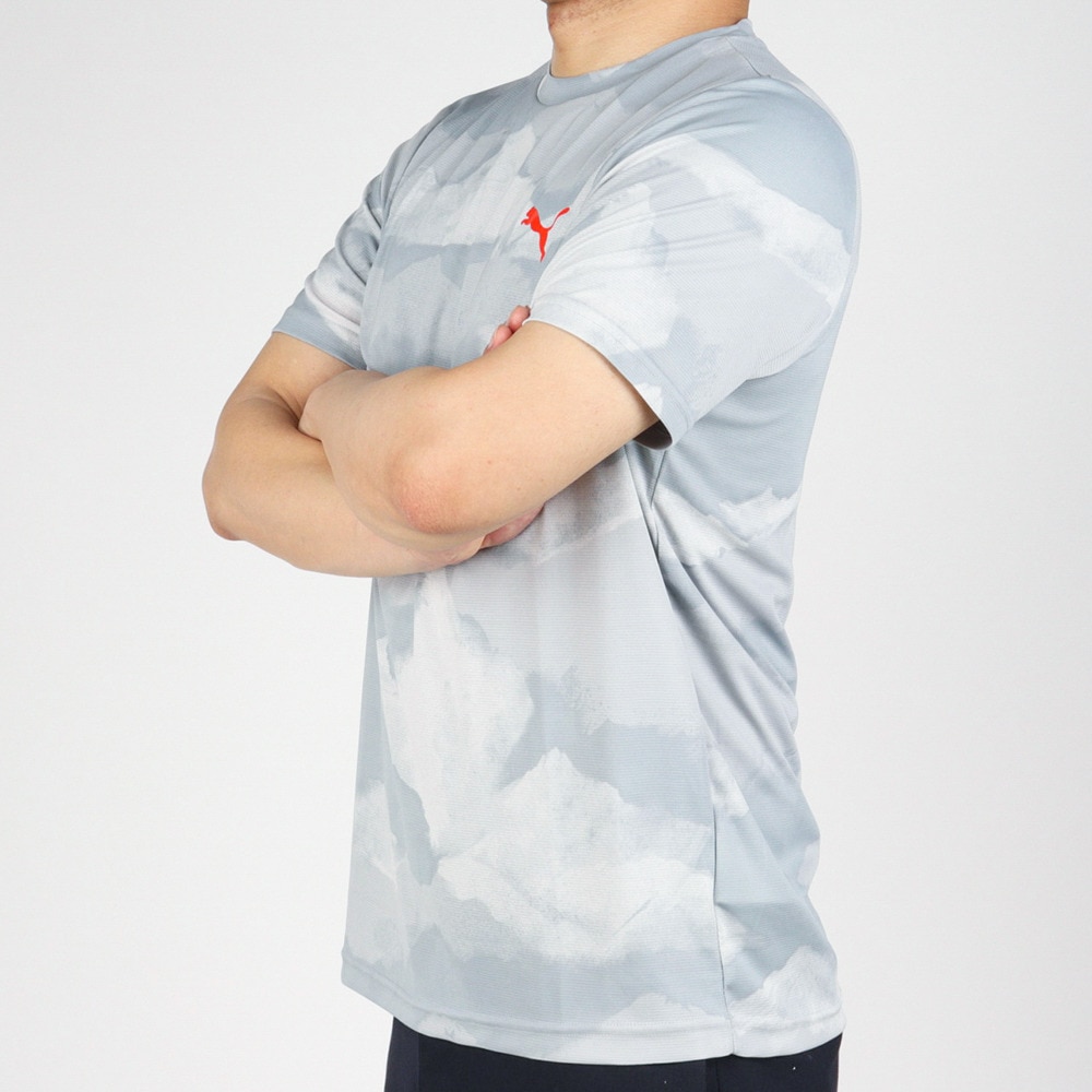 プーマ（PUMA）（メンズ）半袖Tシャツ メンズ ドライ 速乾 ドライプラス AOP 522289 19 GRY★★★