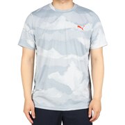 プーマ（PUMA）（メンズ）半袖Tシャツ メンズ ドライ 速乾 ドライプラス AOP 522289 19 GRY