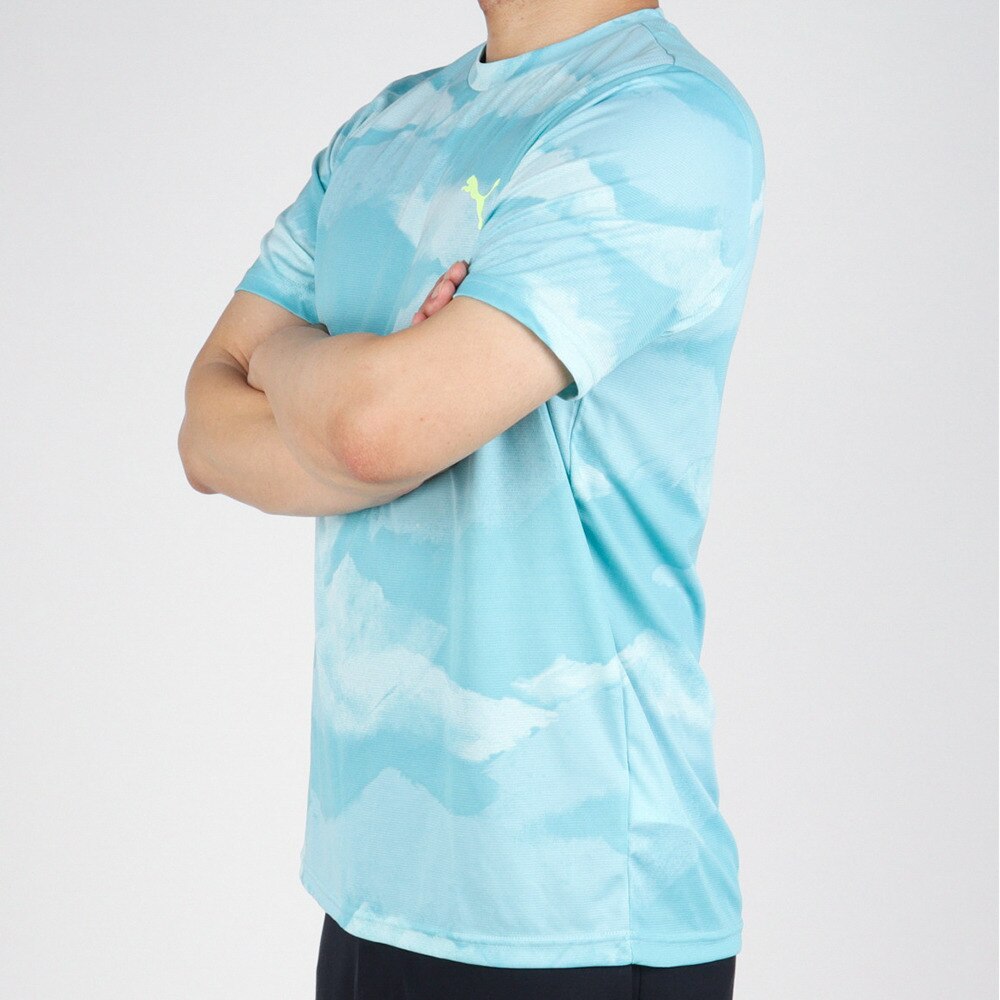 プーマ（PUMA）（メンズ）ドライ 速乾 ドライプラス AOP 半袖Tシャツ 522289 20 LBLU★★★