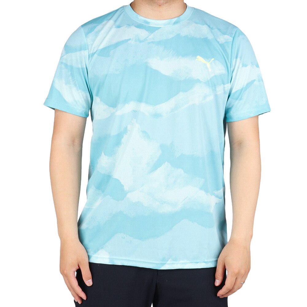 プーマ（PUMA）（メンズ）ドライ 速乾 ドライプラス AOP 半袖Tシャツ 522289 20 LBLU★★★