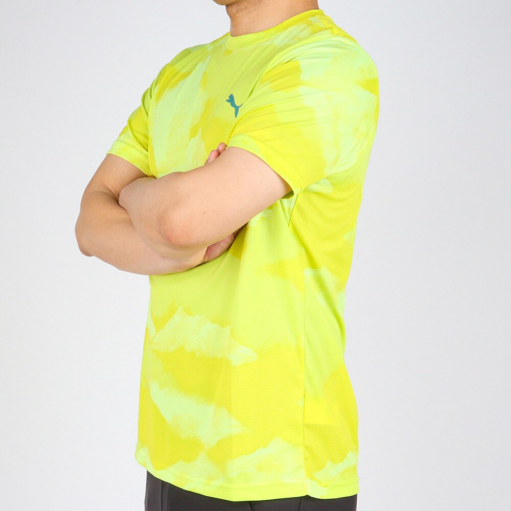 プーマ（PUMA）（メンズ）半袖Tシャツ メンズ ドライ 速乾 ドライプラス AOP 522289 37 YEL★★★