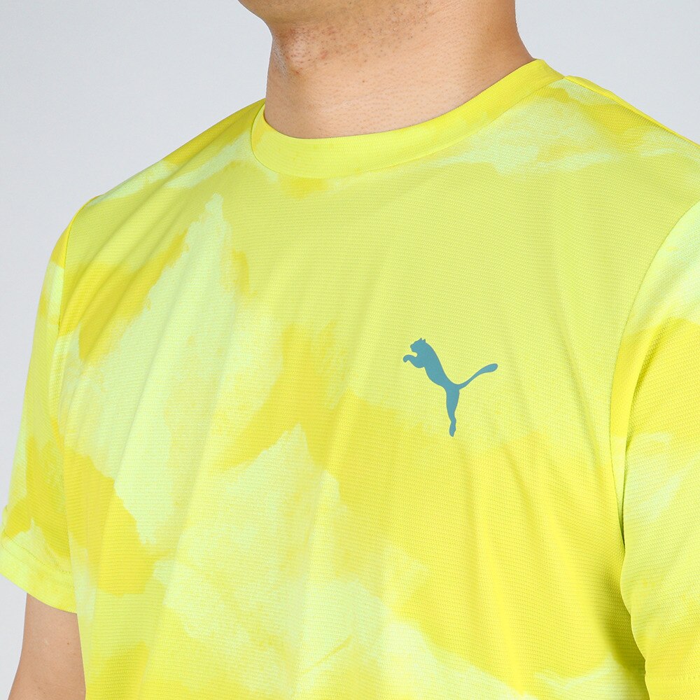 プーマ（PUMA）（メンズ）半袖Tシャツ メンズ ドライ 速乾 ドライプラス AOP 522289 37 YEL★★★
