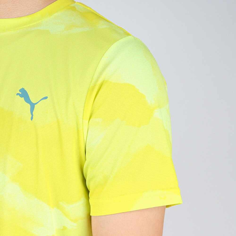 プーマ（PUMA）（メンズ）半袖Tシャツ メンズ ドライ 速乾 ドライプラス AOP 522289 37 YEL★★★