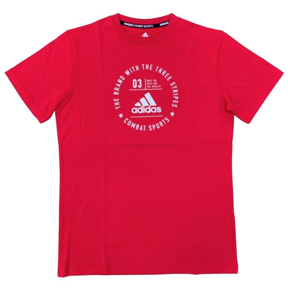 アディダス（adidas）（メンズ、レディース）T-shirts circle logo adiCL01-CS22 RED/SLV