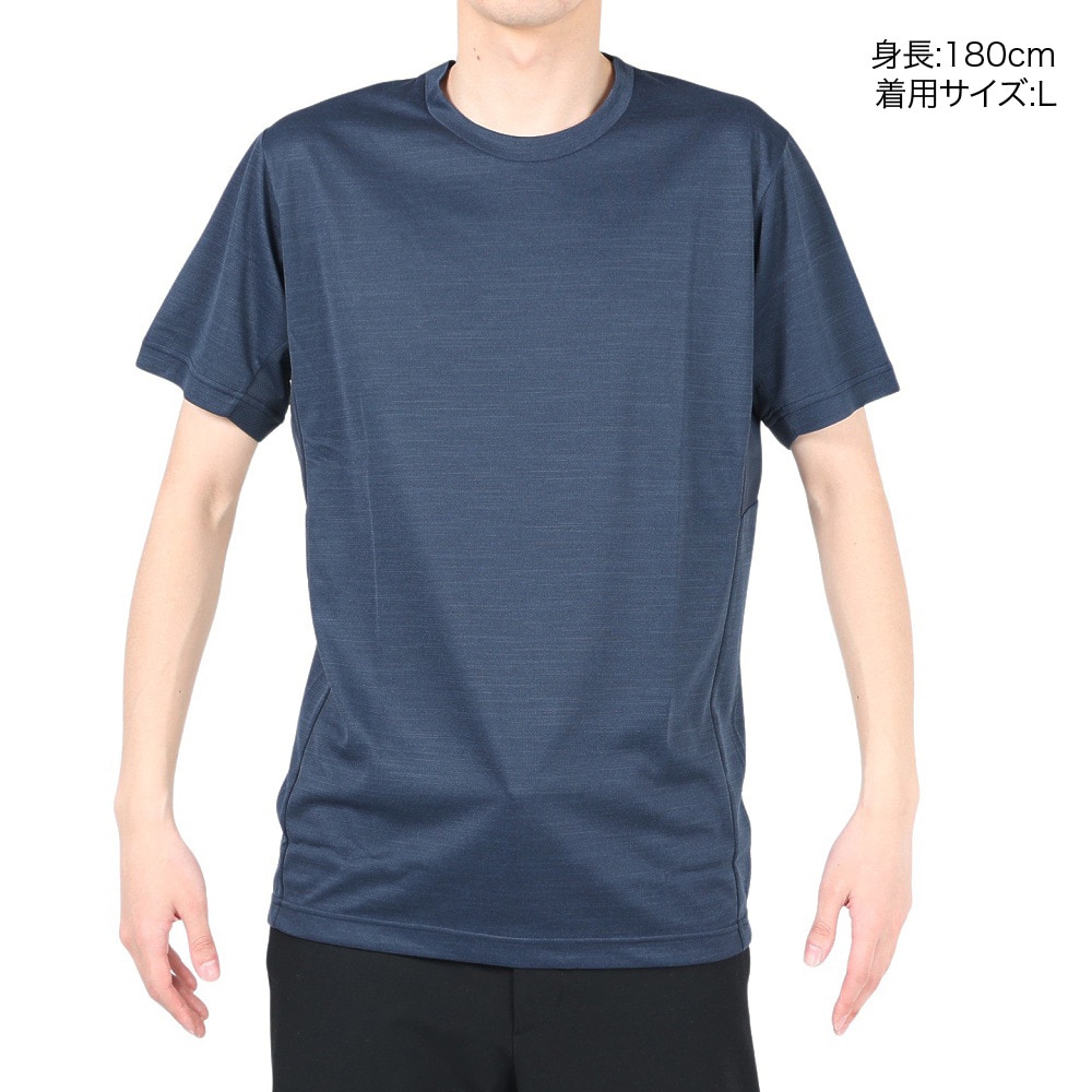 デュアリグ（DUARIG）（メンズ）半袖Tシャツ メンズ 高通気素材 VXBREEZE 杢調 SL A 2S3360-TRCT-863SPT NVY