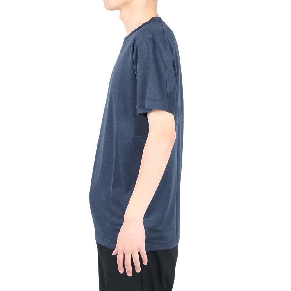 デュアリグ（DUARIG）（メンズ）半袖Tシャツ メンズ 高通気素材 VXBREEZE 杢調 SL A 2S3360-TRCT-863SPT NVY