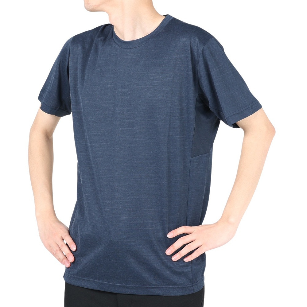 デュアリグ（DUARIG）（メンズ）半袖Tシャツ メンズ 高通気素材 VXBREEZE 杢調 SL A 2S3360-TRCT-863SPT NVY
