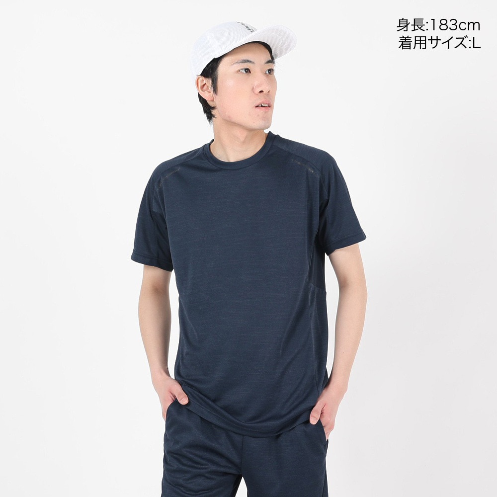 デュアリグ（DUARIG）（メンズ）半袖Tシャツ メンズ 高通気素材 VXBREEZE 杢調 SL B 2S3361-TRCT-863SPT NVY