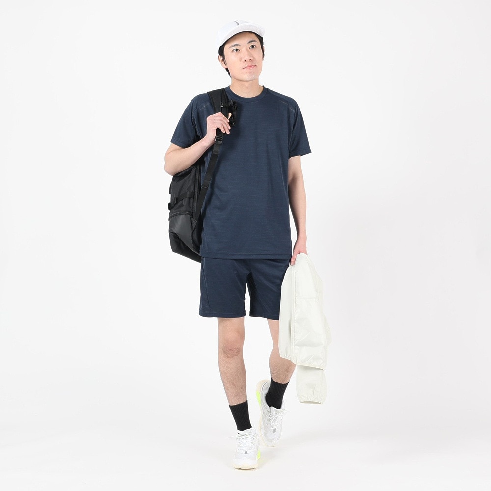 デュアリグ（DUARIG）（メンズ）半袖Tシャツ メンズ 高通気素材 VXBREEZE 杢調 SL B 2S3361-TRCT-863SPT NVY