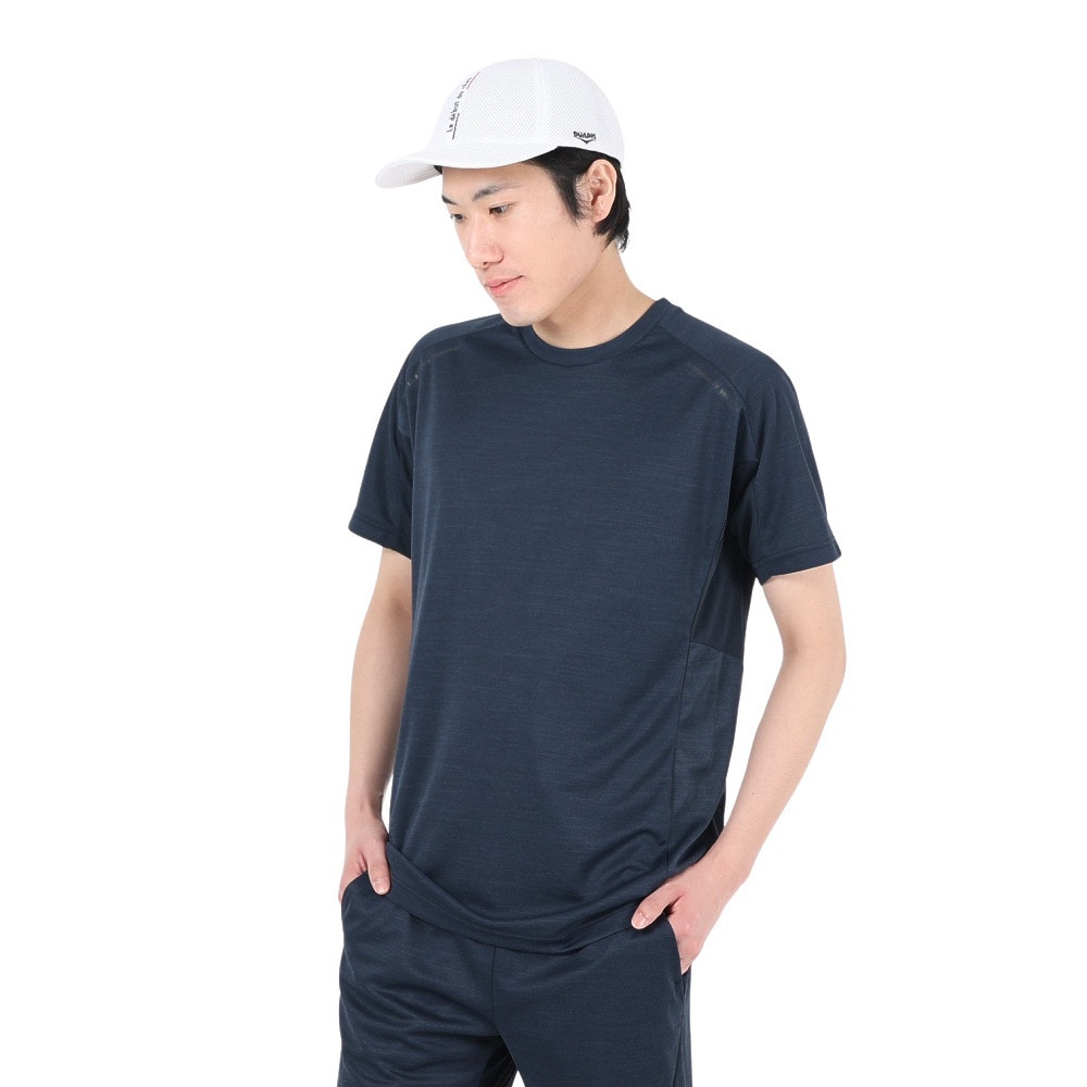 デュアリグ（DUARIG）（メンズ）半袖Tシャツ メンズ 高通気素材 VXBREEZE 杢調 SL B 2S3361-TRCT-863SPT NVY