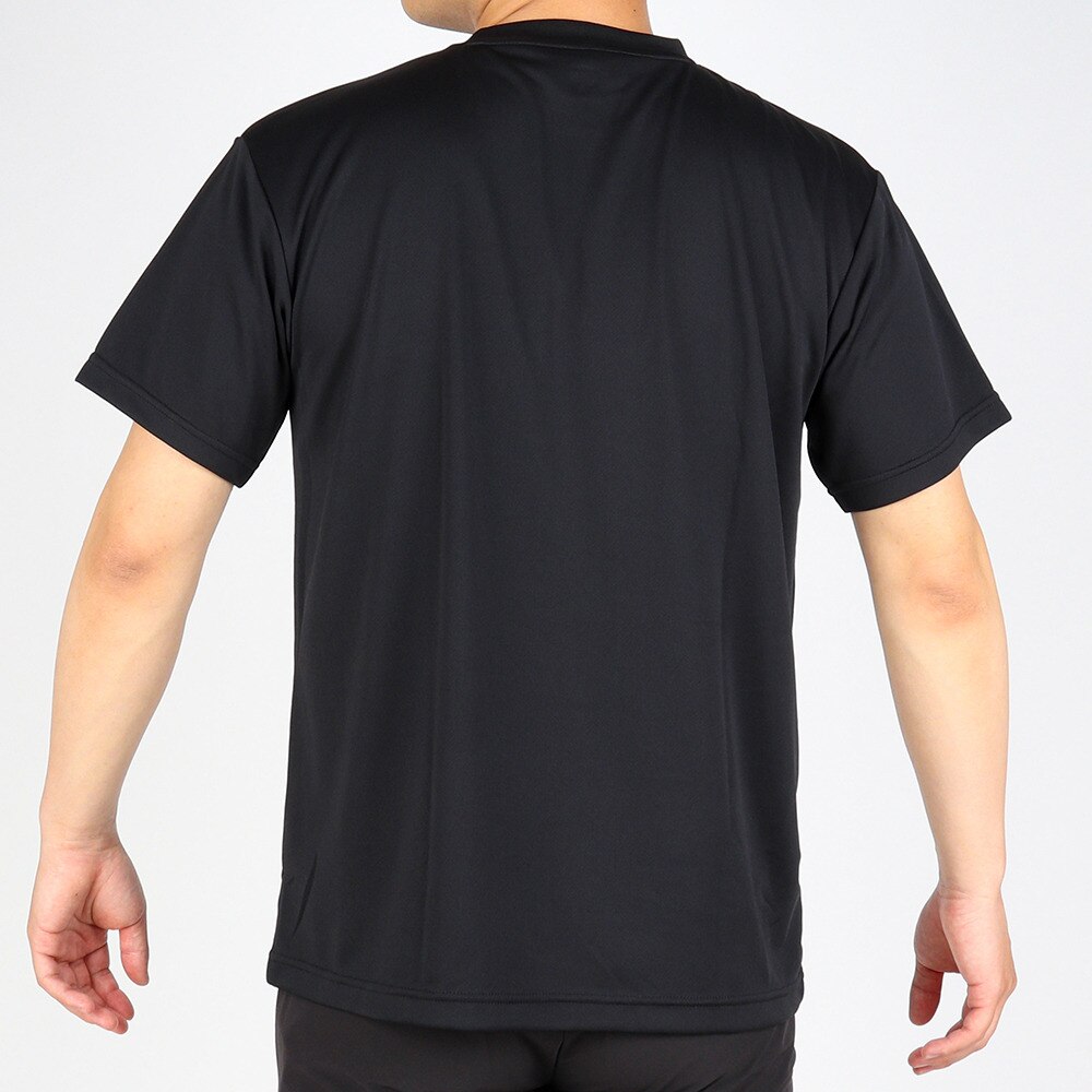 デサント（DESCENTE）（メンズ）半袖シャツ メンズ 黒 接触冷感 ドライプラス DX-C1710XB BK