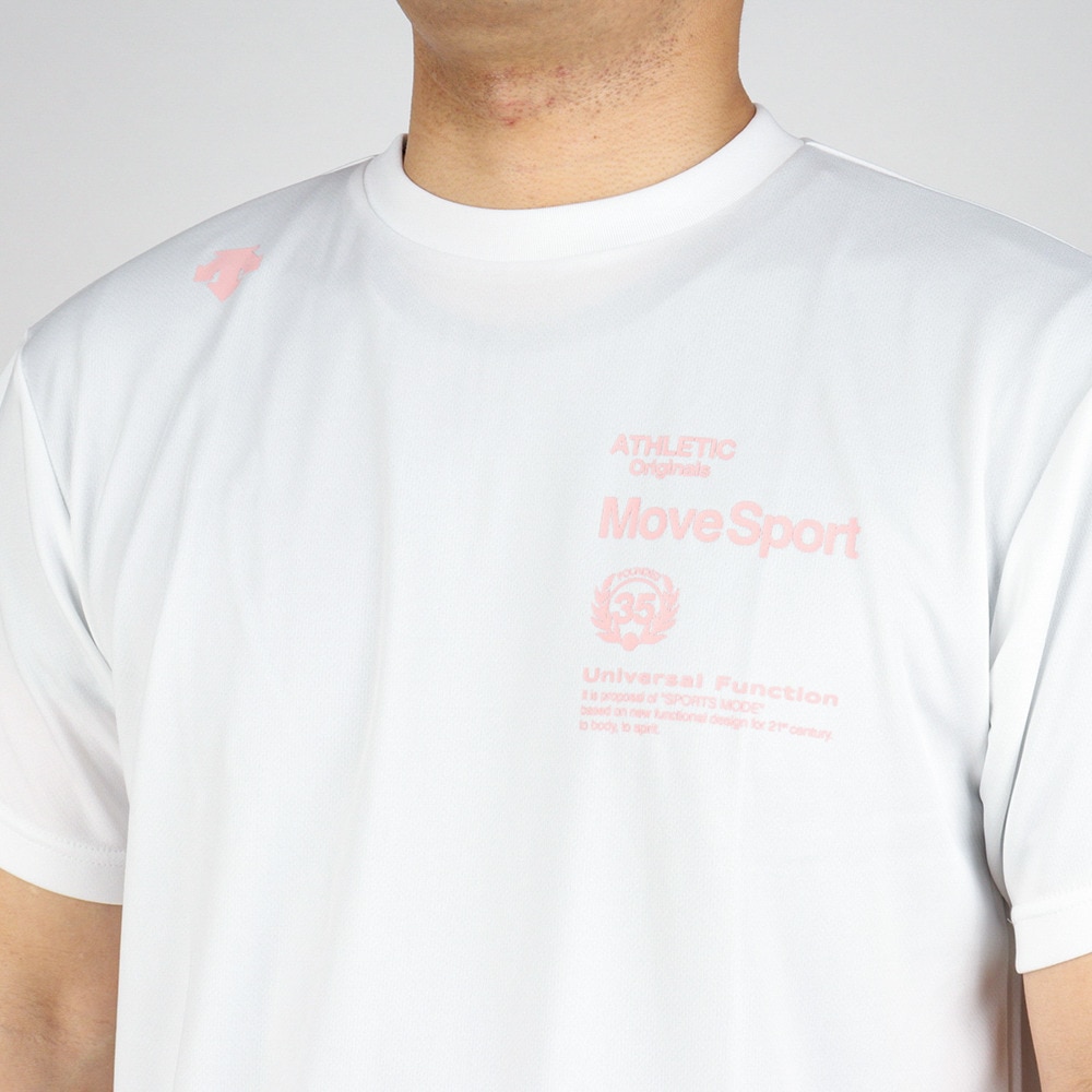 デサント（DESCENTE）（メンズ）半袖Tシャツ メンズ 接触冷感 ドライ 速乾 ドライプラス DX-C1710XB WH