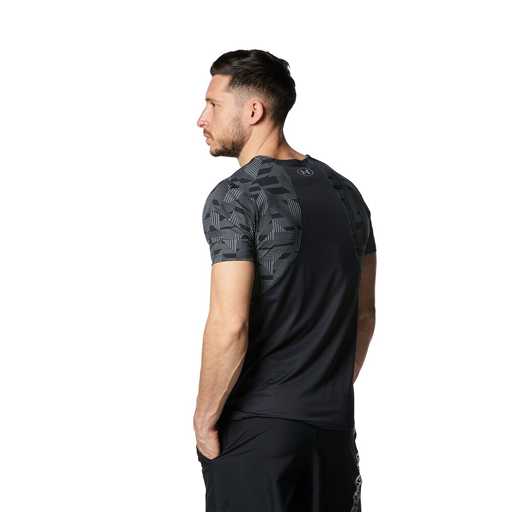 アンダーアーマー（UNDER ARMOUR）（メンズ）半袖Tシャツ メンズ 冷感 吸汗速乾 ISO-CHILL  PRINTED 1378354 001