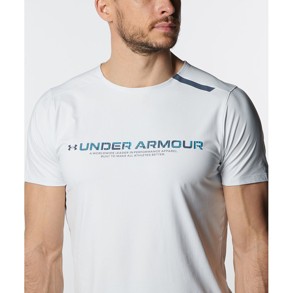 アンダーアーマー（UNDER ARMOUR）（メンズ）半袖Tシャツ メンズ 白 ISO-CHILL GRAPHIC AR4999-394