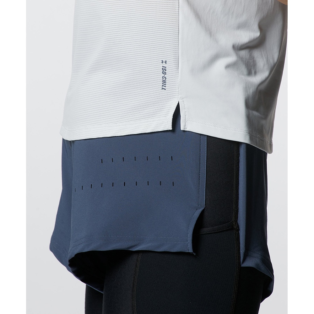 アンダーアーマー（UNDER ARMOUR）（メンズ）半袖Tシャツ メンズ 白 ISO-CHILL GRAPHIC AR4999-394