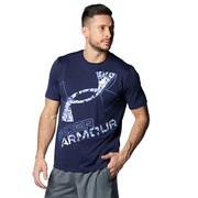 アンダーアーマー（UNDER ARMOUR）（メンズ）半袖Tシャツ メンズ テック  エクストララージロゴ 1378362 410