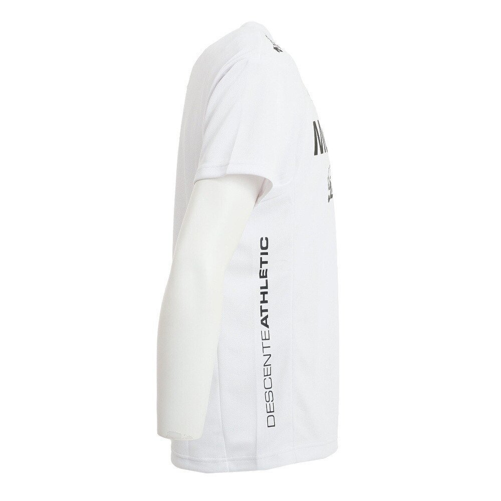 デサント（DESCENTE）（メンズ）ドライ 速乾 UV クール SUNSCREEN ヘザー半袖シャツ DMMTJA51 WH