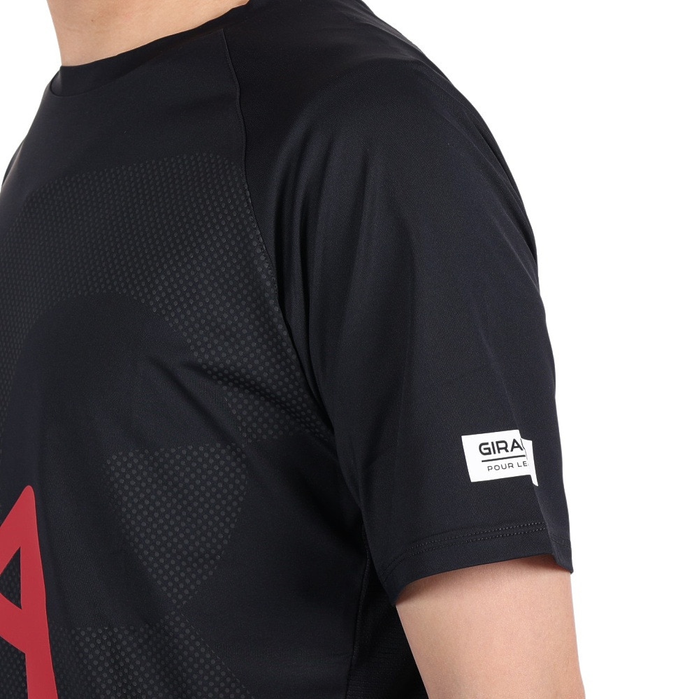 ジローム（GIRAUDM）（メンズ）半袖Tシャツ メンズ ドライプラスクール プリント CT3S0028-TR863-GRHD BLK
