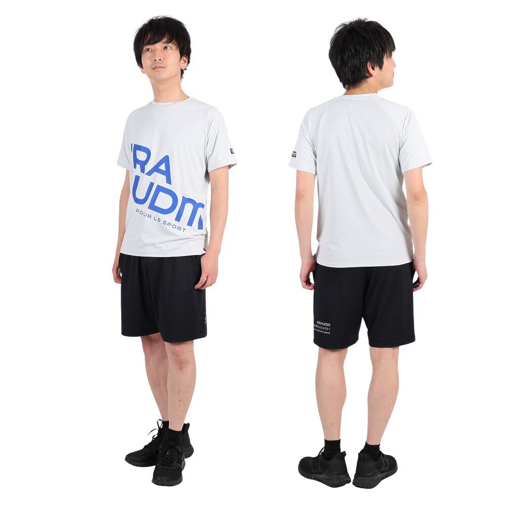 ジローム（GIRAUDM）（メンズ）半袖Tシャツ メンズ ドライプラスクール プリント CT3S0028-TR863-GRHD IGRY
