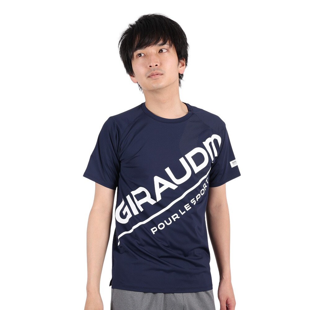 ジローム（GIRAUDM）（メンズ）半袖Tシャツ メンズ ドライプラスクール CT3S0029-TR863-GRHD NVY