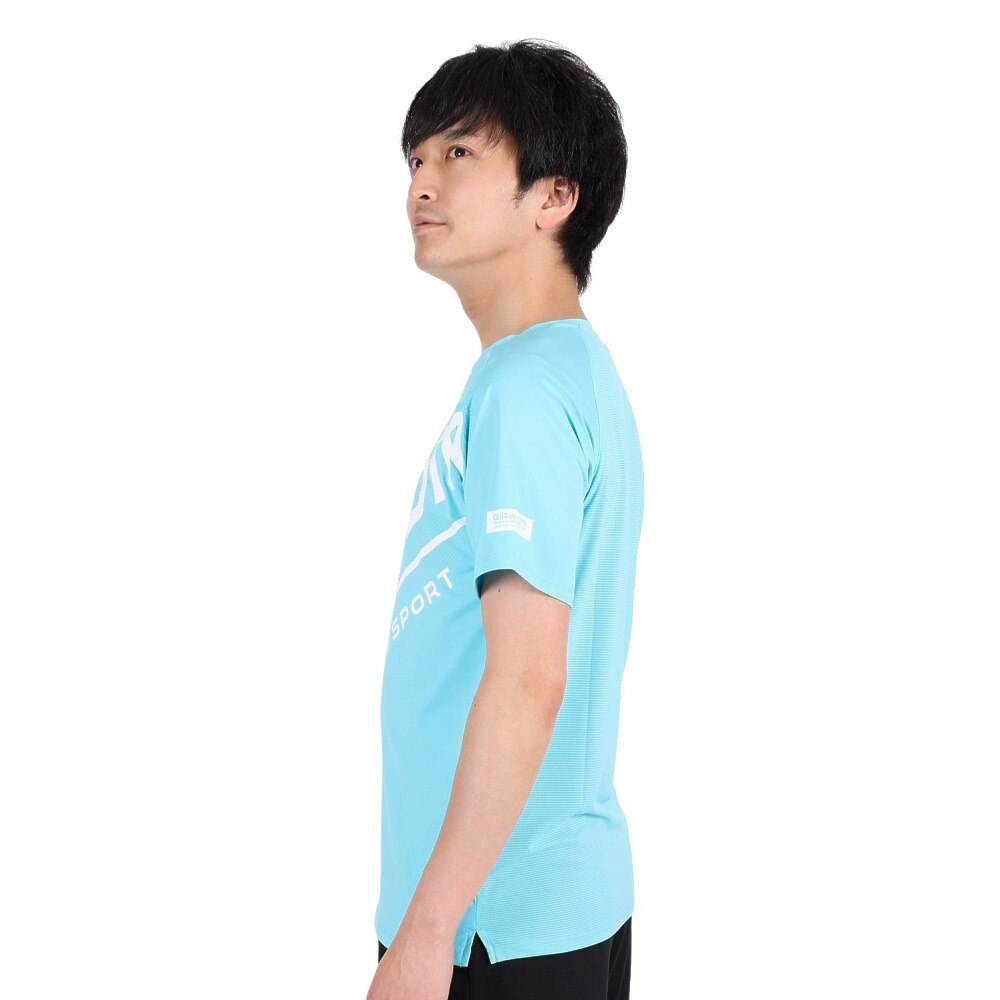 ジローム（GIRAUDM）（メンズ）半袖Tシャツ メンズ ドライプラスクール CT3S0029-TR863-GRHD TQB