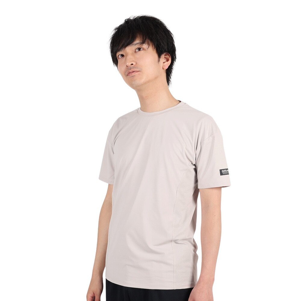 ジローム（GIRAUDM）（メンズ）半袖Tシャツ メンズ ドライプラスクール CT3S0030-TR863-GRHD BEG